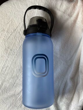 Blue Overtime Water Bottle with Carry Handle